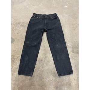 Levis 512 Jeans Womens 14 Petite Black Charcoal Wash Slim Fit Straight Leg Denim